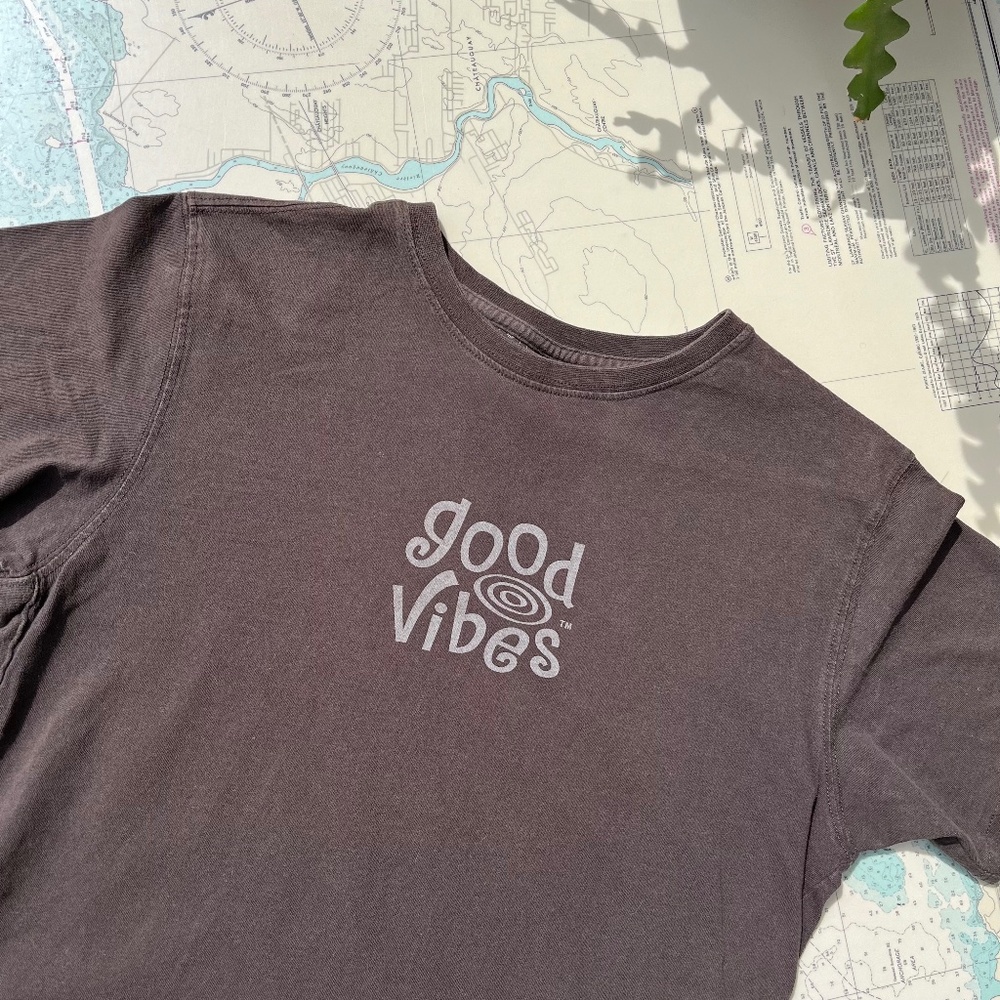 Life is Good Good Vibes Guitar Neck Tee